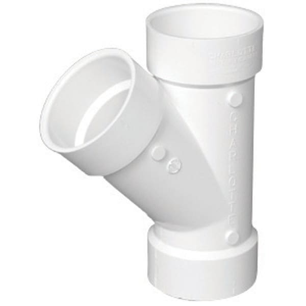 Charlotte Pipe And Foundry Charlotte Pipe Schedule 40 1-1/2 in. Hub X 1-1/2 in. D Hub PVC Wye 1 pk PVC006000800 - main
